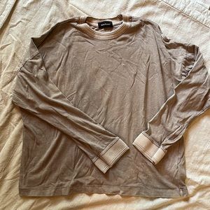 Richer Poorer Women's Relaxed Long Sleeve Tee - Warm Grey / M